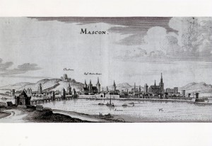 Vue de Mâcon vers 1650 - J PEETERS