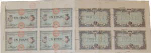 3 - Détail Planche non numérotée fautée 1 franc 1915 (coll. Oleg)