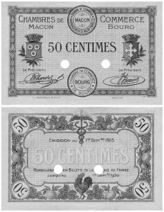 4 - Specimen 50 cts 1915 perdu par la poste