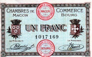 1 franc Chambre de commerce 2eme émission (avers)