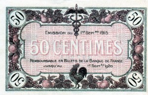 50 cts Chambre de commerce 2eme émission (revers)