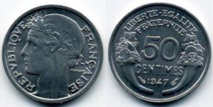50 Centimes 1947