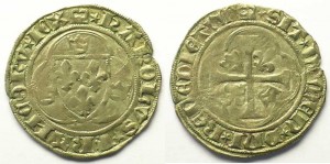 Dijon Blanc au briquet 1er type Charles VII (exemplaire Philippe Saive Numismatique)