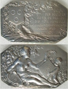 Mâcon Plaquette USTF de 1903 en argent (Coll. Oleg)