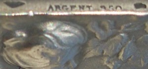 Mâcon Détail de la Plaquette USTF de 1903 en argent