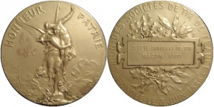 Mâcon Médaille de l' USTF de 1903 en argent (Coll. Oleg)